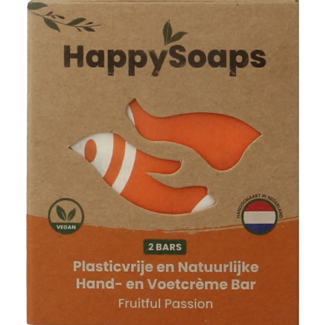 Happysoaps Fruitful Passion hand and foot cream bar 40g