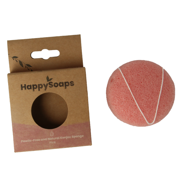 Happysoaps Konjac spons gevoelige huid 1 Stuks