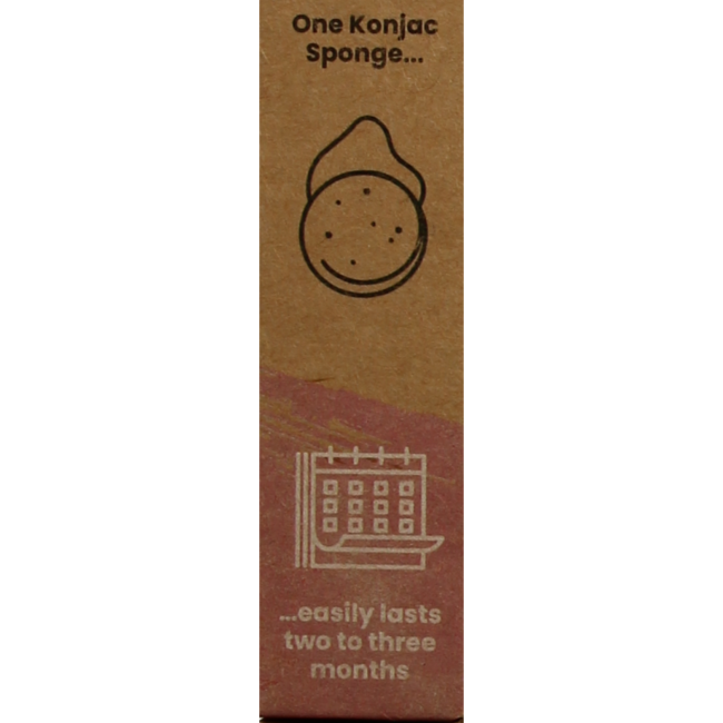 Happysoaps Konjac spons gevoelige huid 1 Stuks