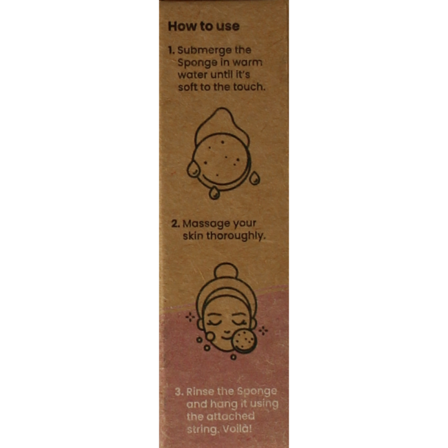 Happysoaps Éponge Konjac Peau Sensible 1 Pièce