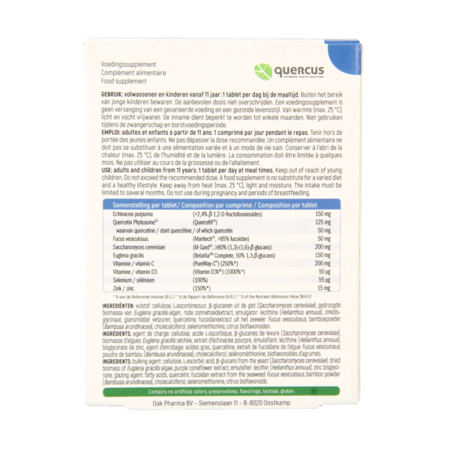 Quercus Immuprotect forte bio 30 tabletek