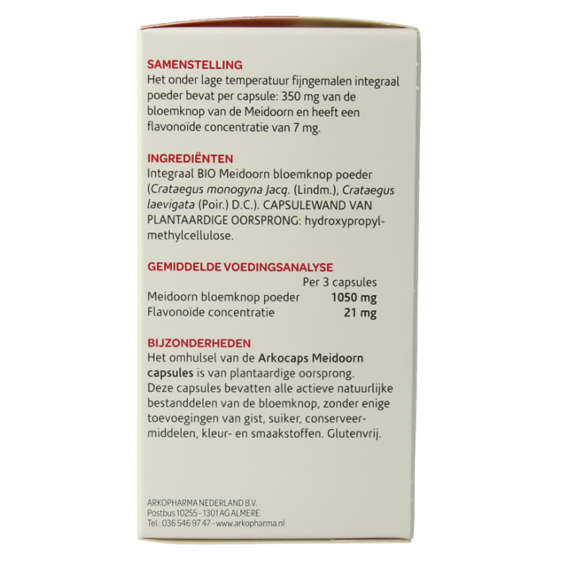 Arkocápsulas Espino Blanco Bio 150 Cápsulas