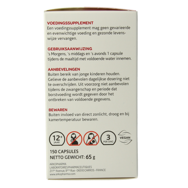 Arkogélules Aubépine bio 150 gélules