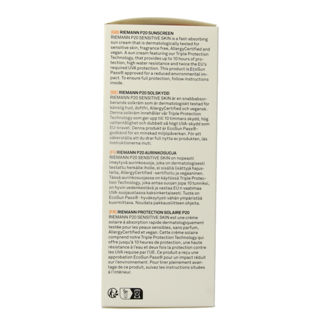 Lozione P20 Sensitive SPF50+ 200 Millilitri