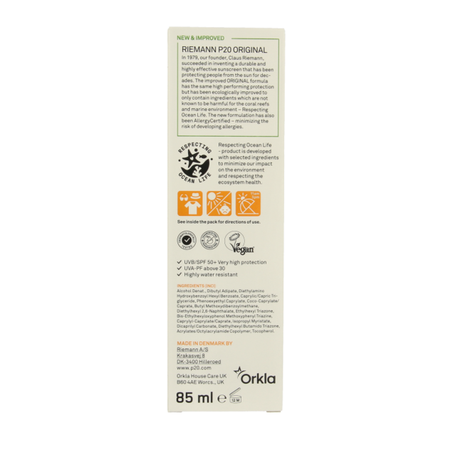 P20 Original Spray LSF 50+ 85 Milliliter