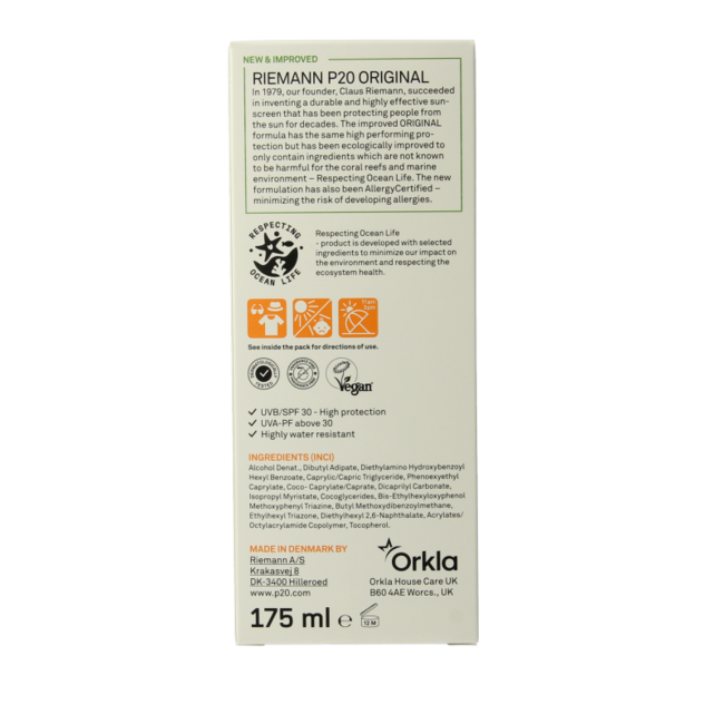 P20 Original spray SPF30 175 Millilitre