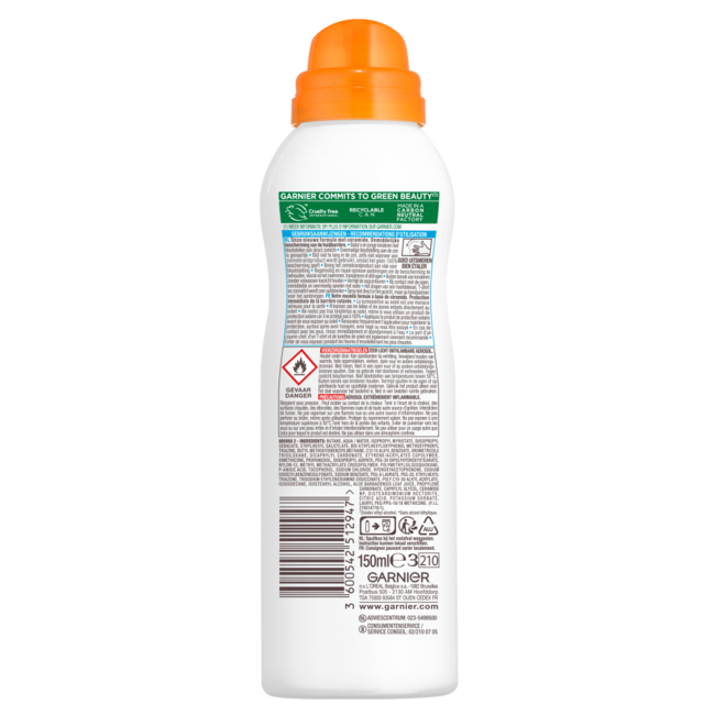 Ambre Solaire Kids spray anti-sable SPF50+ 150 ml