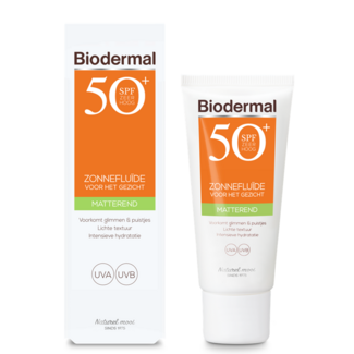 Biodermal Biodermal Sun fluid mattifying sun fluid SPF50+ 40 Millilitres