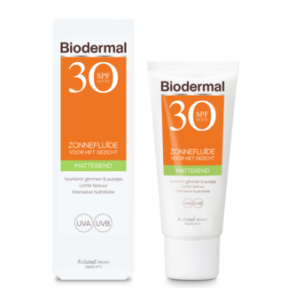 Biodermal Biodermal Zon fluid mattierendes Sonnenfluid SPF30 40 Milliliter