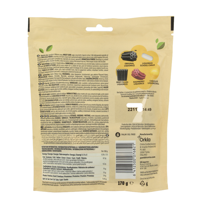 Mélange de réglisse Panda 170 g