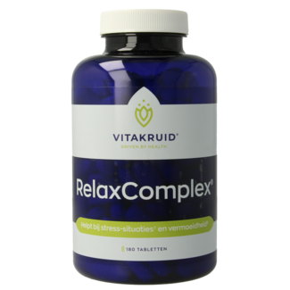 Vitakruid Vitakruid RelaxComplex oa Magnesium Tauraat & Vitamine D3 180 Tabletten