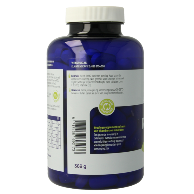 Vitakruid RelaxComplex con Taurato de Magnesio y Vitamina D3 180 Comprimidos