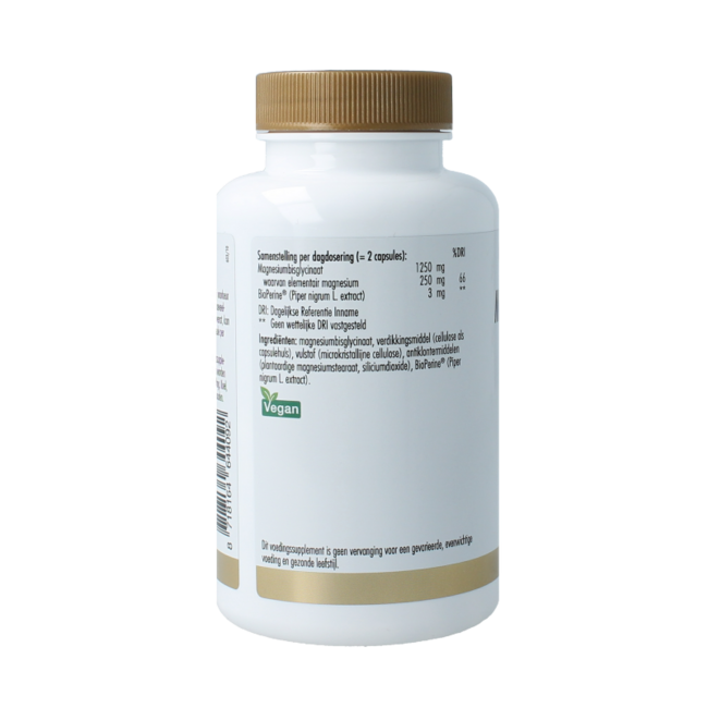 Magnesio bisglicinato 250mg 60 Cápsulas vegetarianas