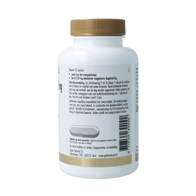 Magnesio bisglicinato 250mg 60 Cápsulas vegetarianas