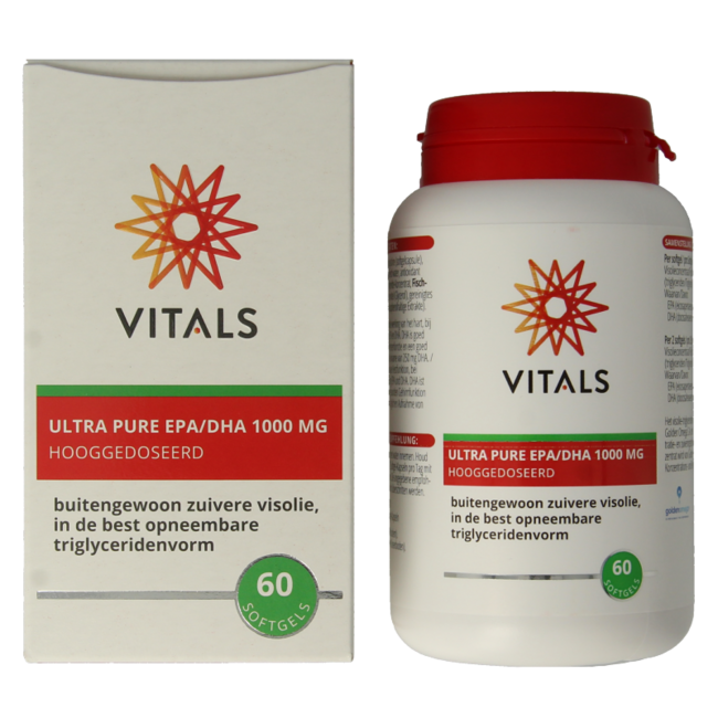 Vitals EPA/DHA Ultra pure 1000mg 60 cápsulas blandas