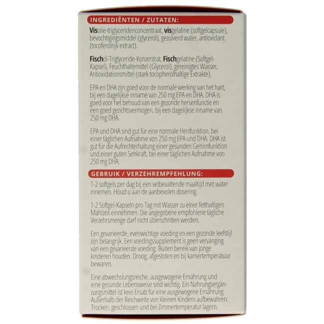 Vitals EPA/DHA Ultra pure 1000 mg 60 cápsulas blandas