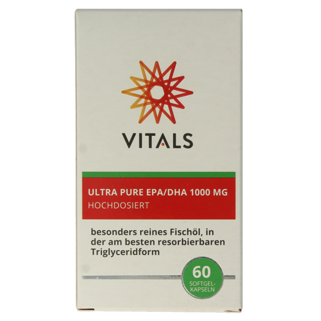 Vitals EPA/DHA Ultra pure 1000mg 60 cápsulas blandas