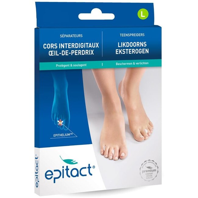 Divaricatori per Dita dei Piedi Epitact, Taglia L, 4 Pezzi