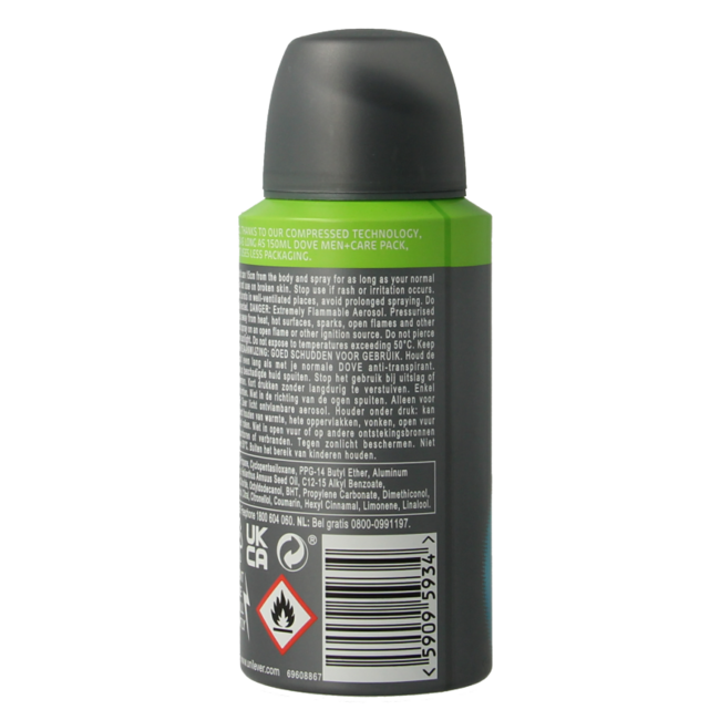 Dove Deodorant spray men+ care clean comfort 75 Milliliter