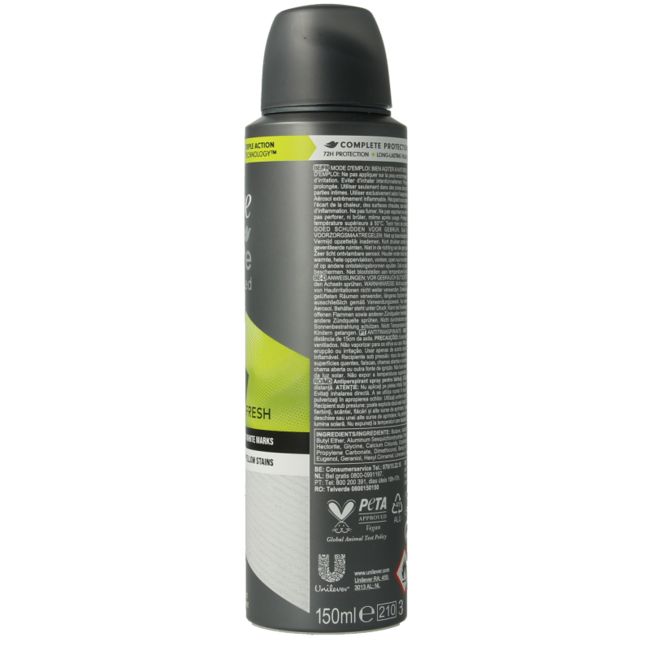 Dove Deodorante spray uomo+ cura invisible fresh 150 Millilitri