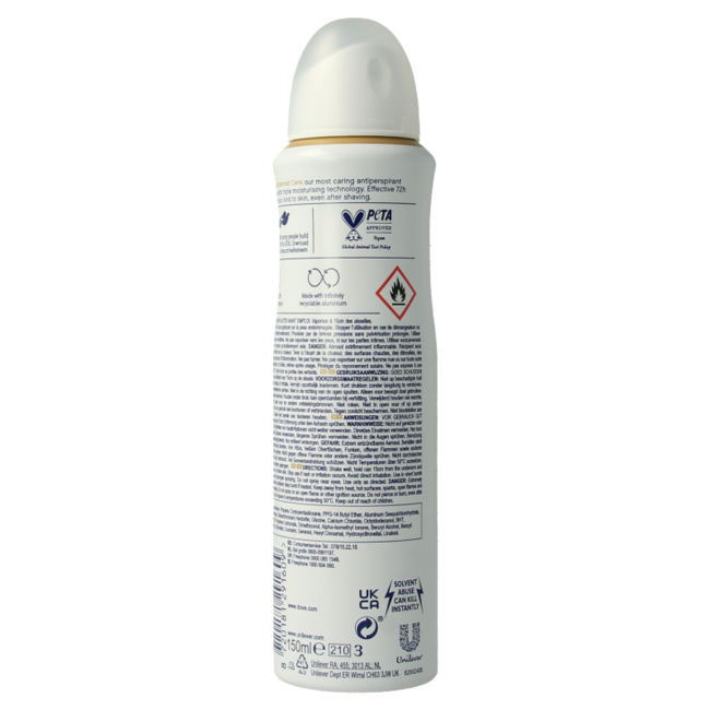 Desodorante Dove en spray Invisible Dry 150 ml