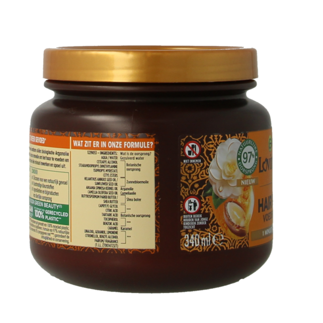 Maska Garnier Loving Blends argan & olejek kameliowy sublime 340 mililitrów