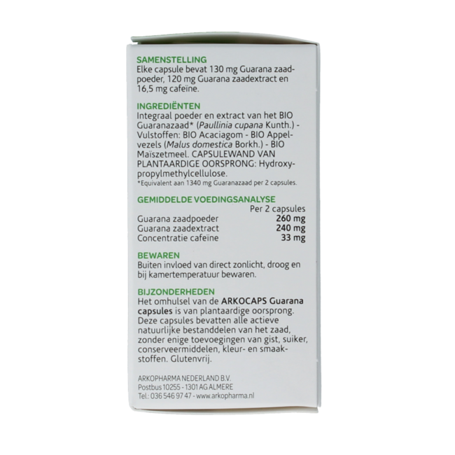 Arkocaps Guarana organic 40 Capsules