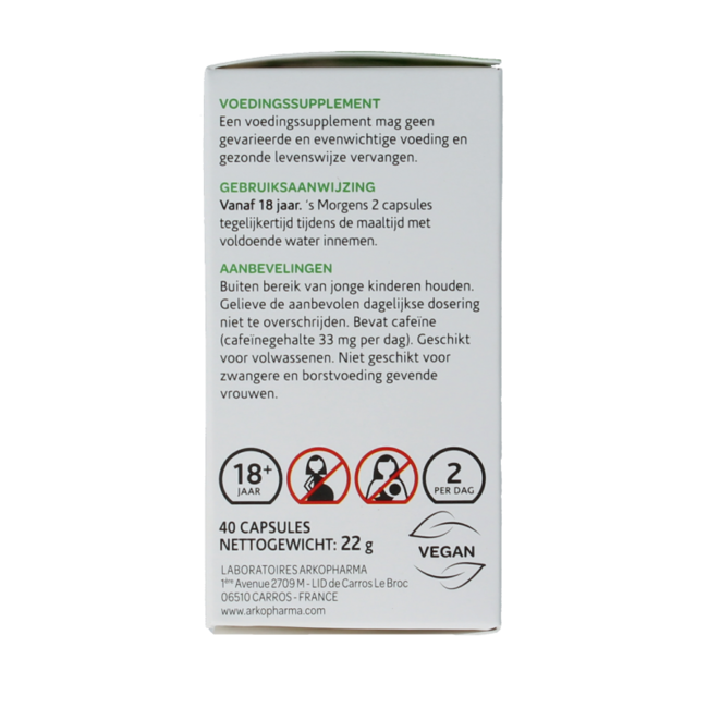 Arkocaps Guarana organic 40 Capsules