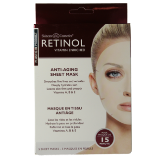 Retinol Anti-aging sheet mask 5 Stuks