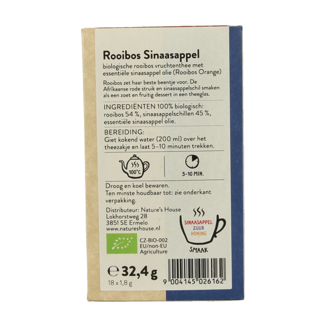 Sonnentor Organic Rooibos & Orange Tea 18 Bags