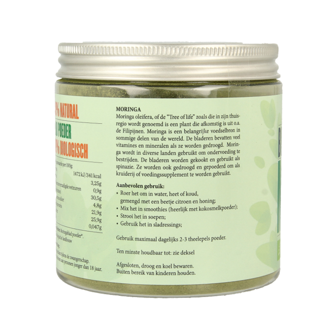 Omega & More Moringa proszek bio 200 gramów