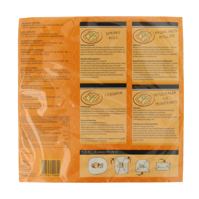 Carta di riso Yakso con tapioca bio 150 Grammi