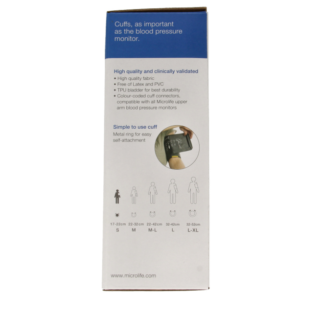 Microlife Soft Upper Arm Cuff Size S (17-22cm) 1 Piece