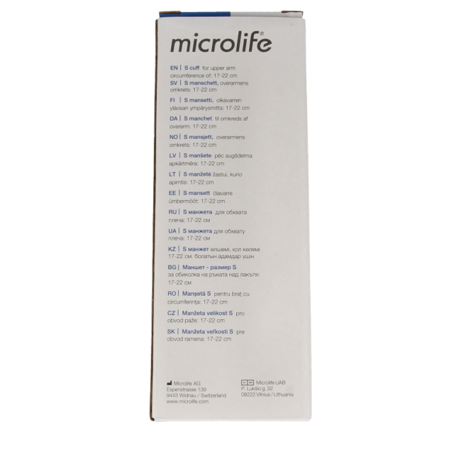 Brassard souple Microlife pour bras taille S (17-22 cm) 1 pièce