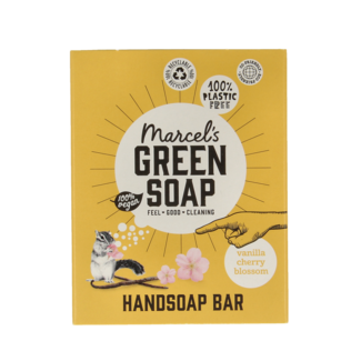 Marcel's Green Soap Marcel's Green Soap Mydło w kostce wanilia i kwiat wiśni 90 gramów