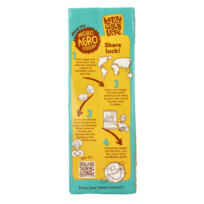 Leche con chocolate biológica Happy Chocolate 1 litro