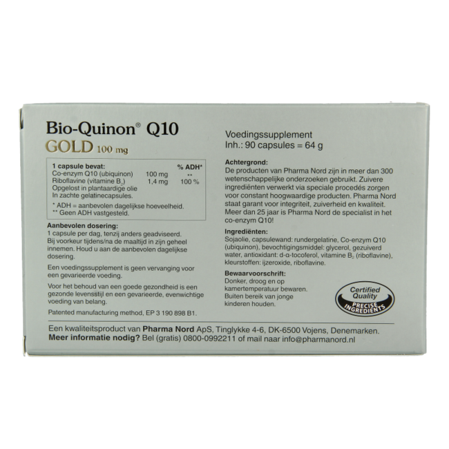Bio quinon Q10 gold 100mg 90 Cápsulas