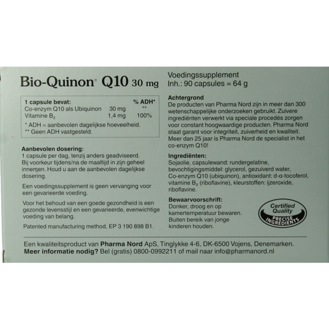Pharma Nord Bio quinon Q10 30mg 90 Kapsułek