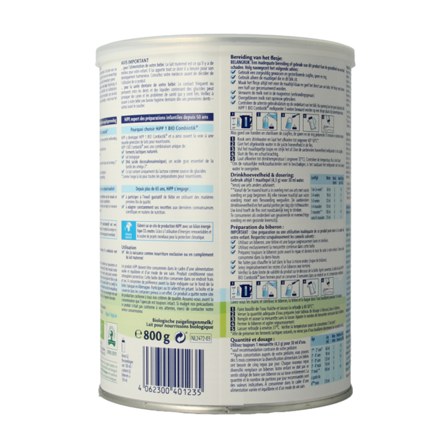 HiPP 1 Combiotik Bio-Anfangsmilch 800 g