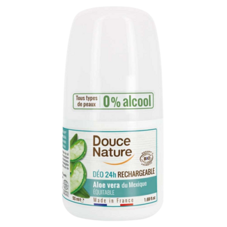 Douce Nature Douce Nature Dezodorant w kulce aloes uzupełnialny 50 Gram