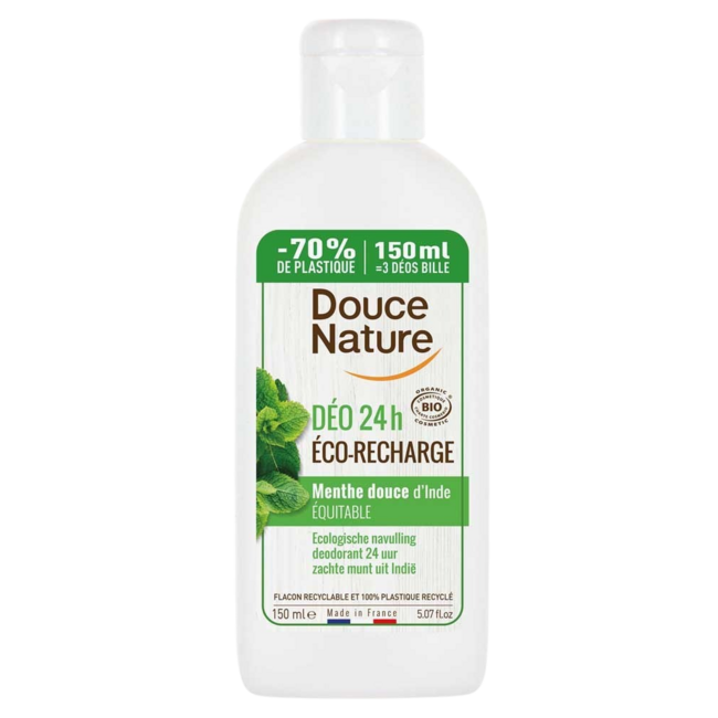 Douce Nature Deodorant mint refill 150 Millilitres