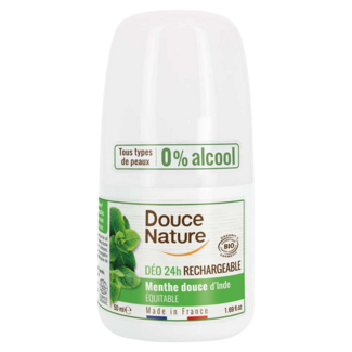 Douce Nature Douce Nature Deodorant roll on mint refillable 50 Gram