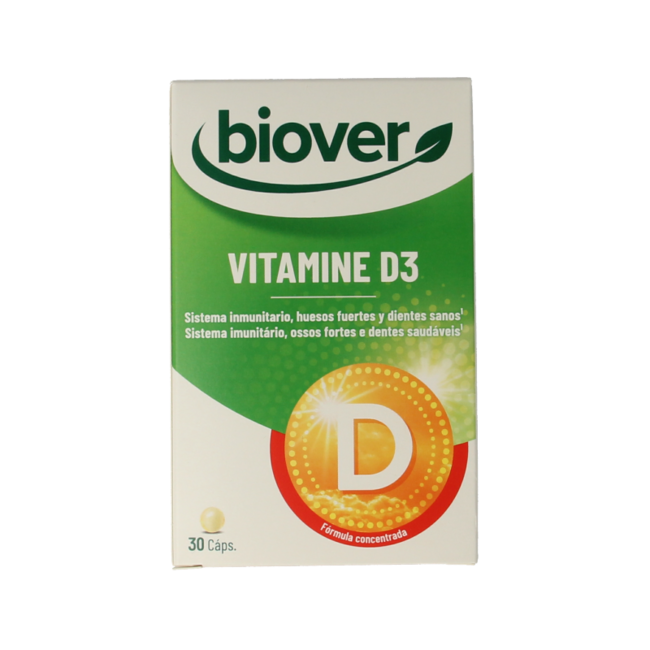 Biover Vitamin D3 30 Kapseln
