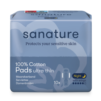 Sanature Podpaski ultra nocne 10 sztuk