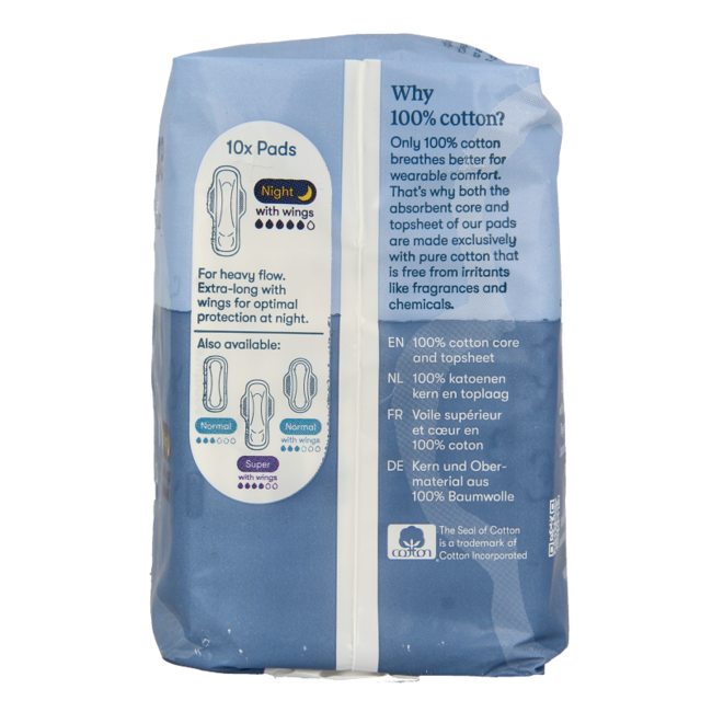 Ultra night sanitary towels 10 pieces