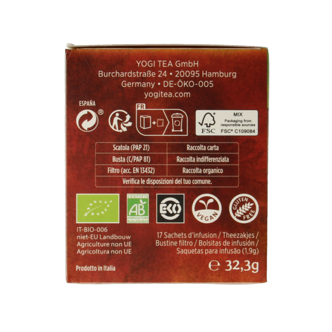 Yogi Tea Happy nature organic 17 bags
