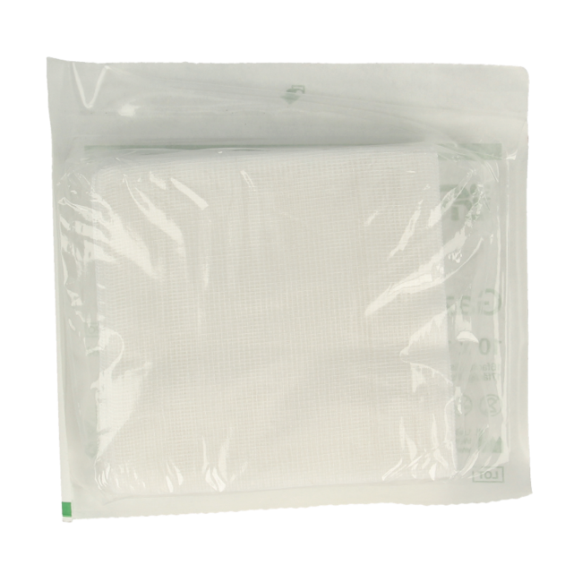 Kompresy gazowe 10 x 10 cm sterylne, 10 sztuk