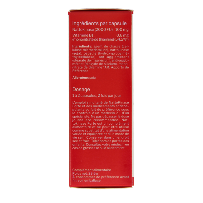 Nutrisan Nattokinase forte 60 gélules