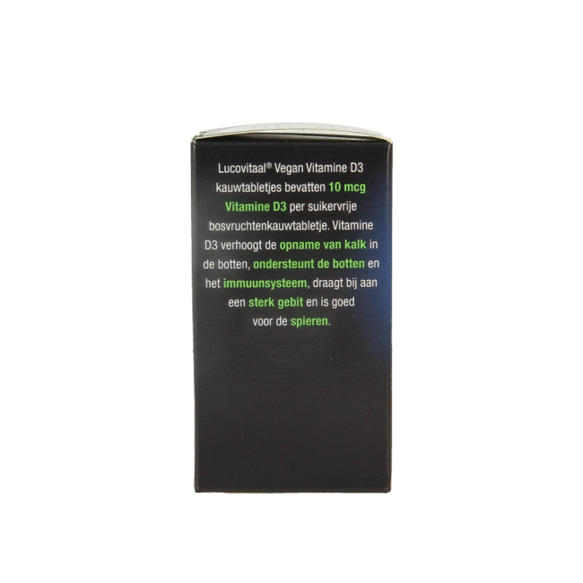 Vitamina D3 10 mcg (400 UI) vegana 60 comprimidos masticables