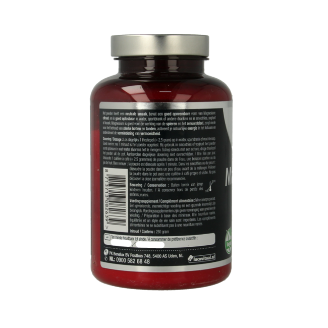 Lucovitaal Citrato de Magnesio 400 mg en polvo 250 gramos